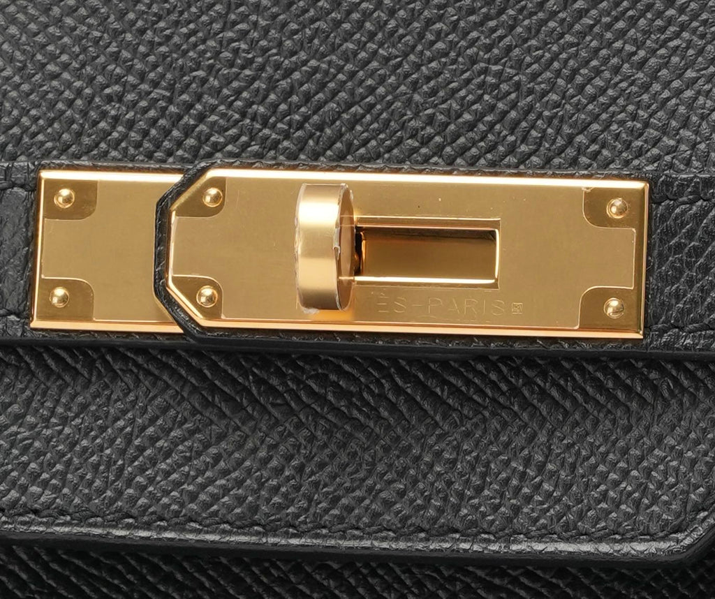 Hermes Birkin 35 Sellier Epsom Leather Black 2014