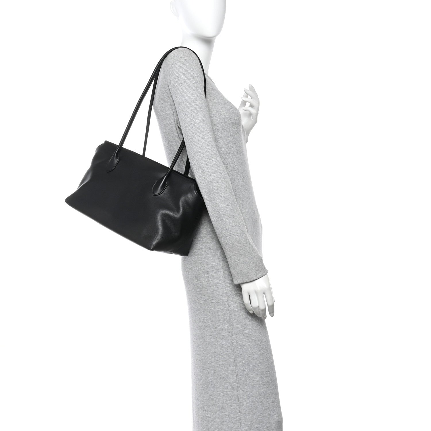 Grained Calfskin Terrasse Bag Black