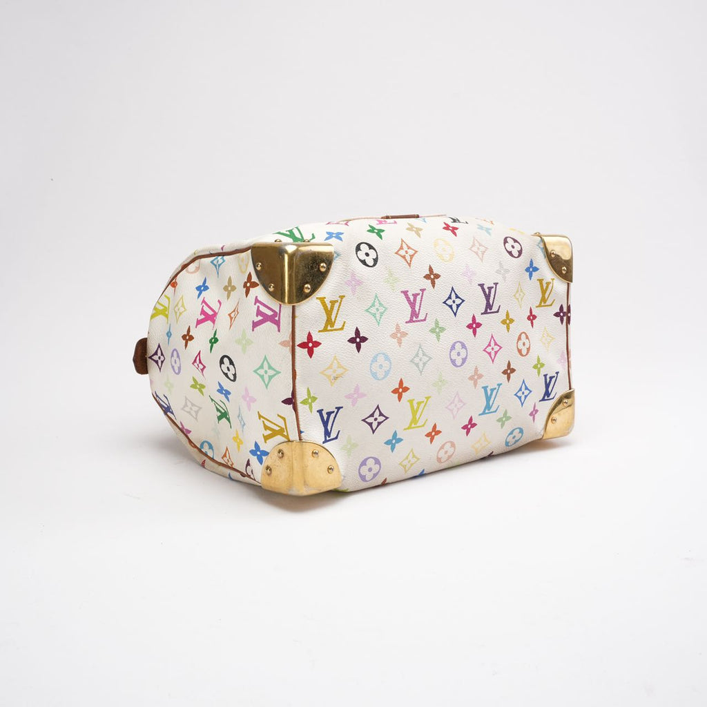 Louis Vuitton Vintage White Murakami Speedy 30 Bag 2005