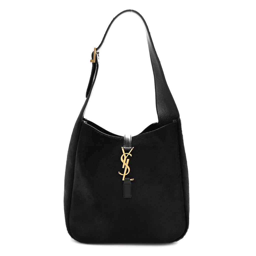 Calf Hair Small Le 5 A 7 Soft Hobo Black