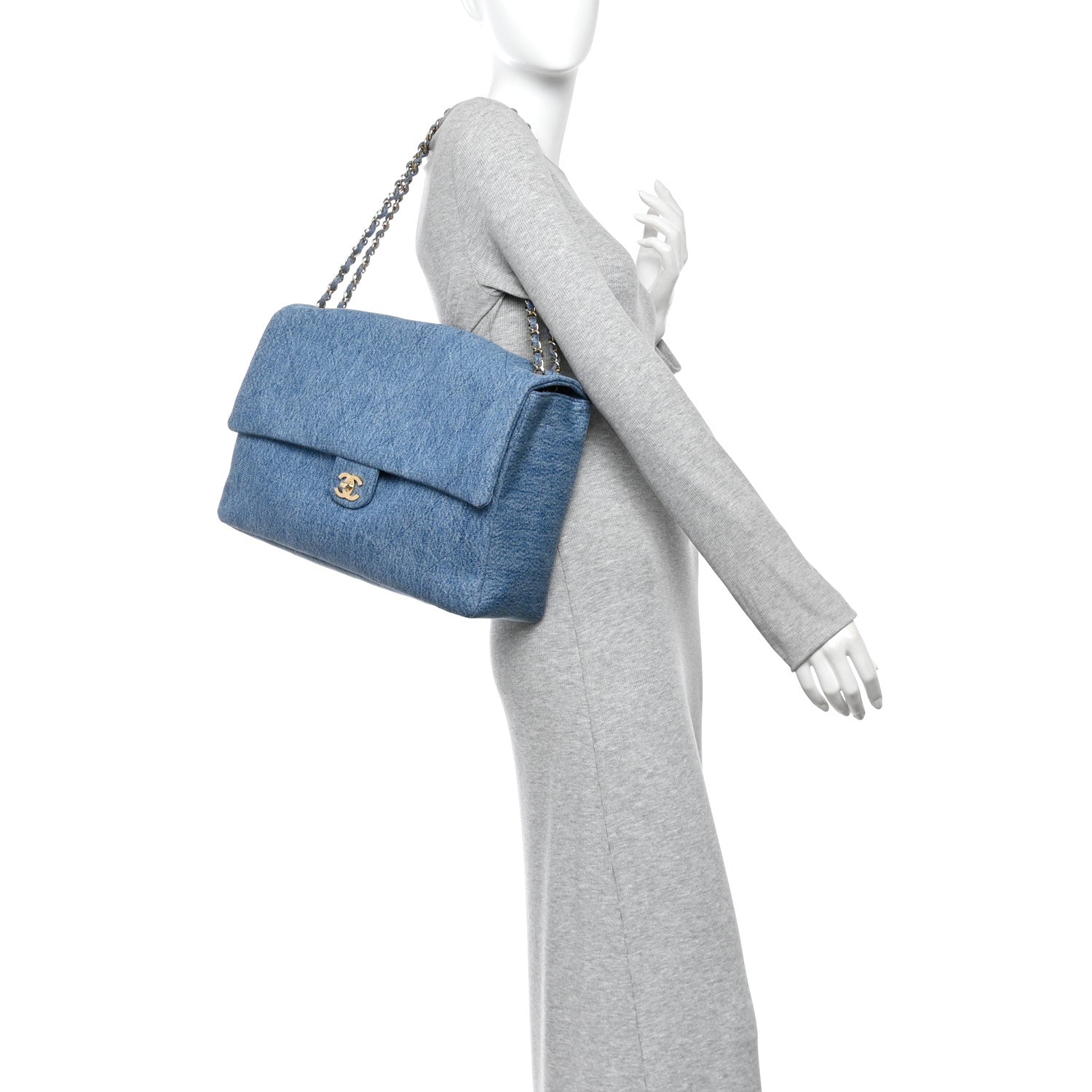 Denim Souplissimo Maxi Flap Blue