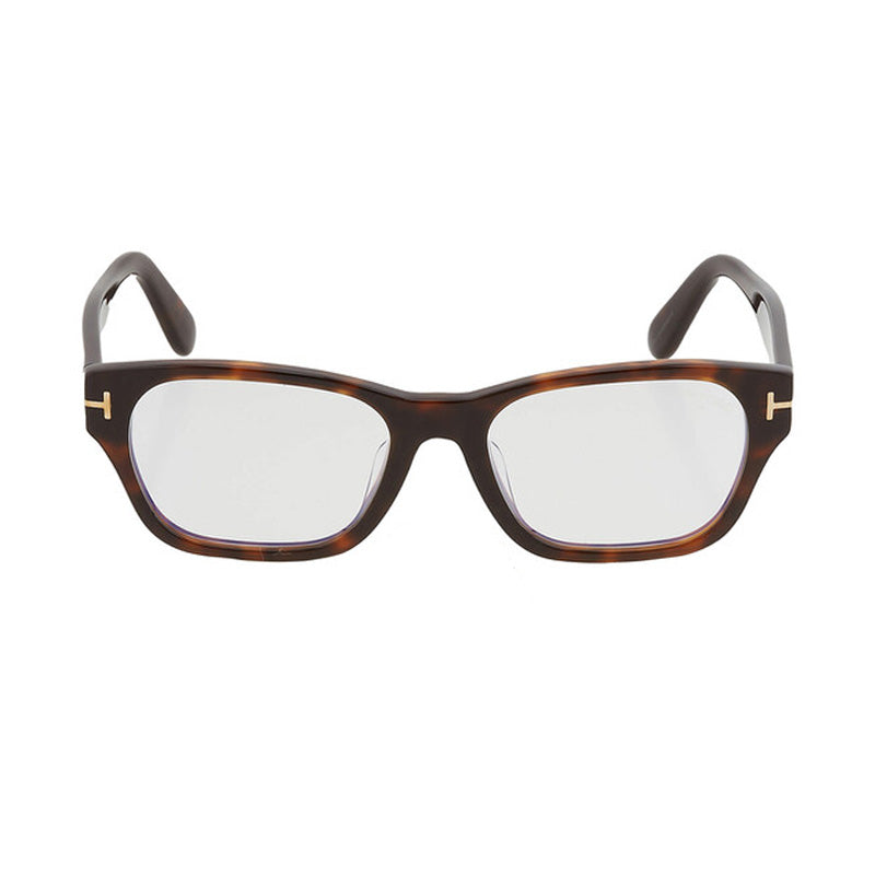 Tom Ford Eyeglasses Rectangle Full Rim, Dark Havana Frame and Clear Demo Lenses Lens FT5781-D-B052