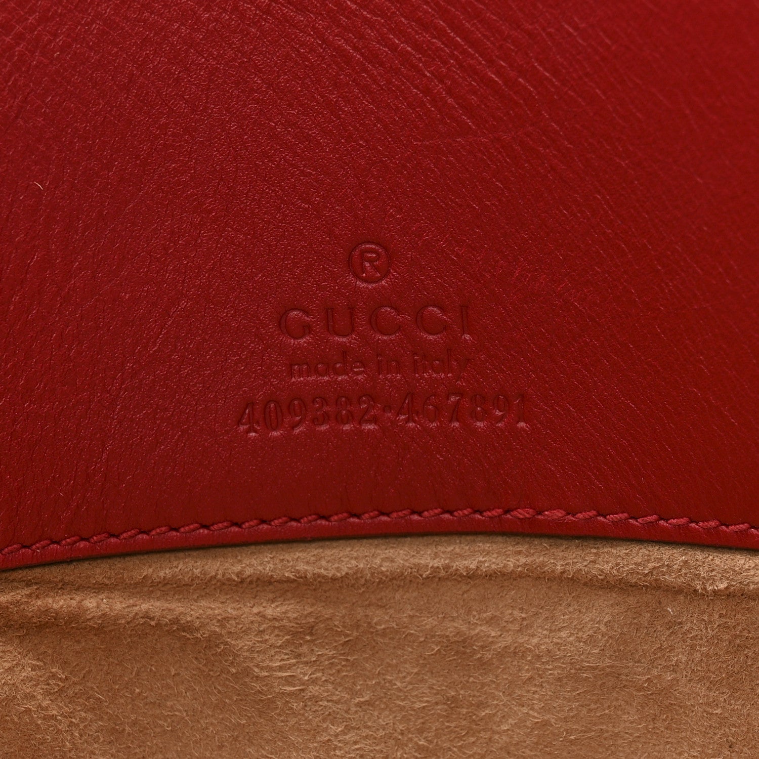 Calfskin Embossed XL Clutch Red