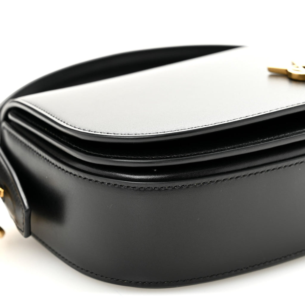 Box Calfskin Voltaire Top Handle Crossbody Bag Black