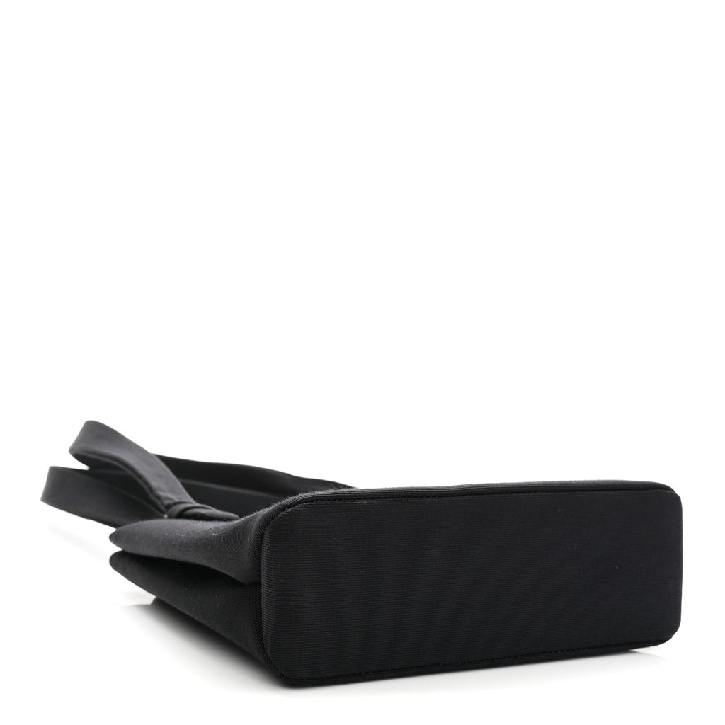 Grosgrain Crystal CC Evening Bag Black