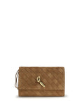 Bottega Veneta Women Andiamo Clutch With Shoulder Strap