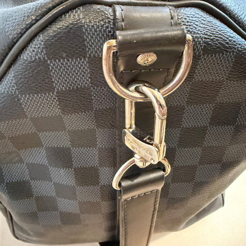 LOUIS VUITTON Keepall Bandoulière 55 Damier Graphite Canvas