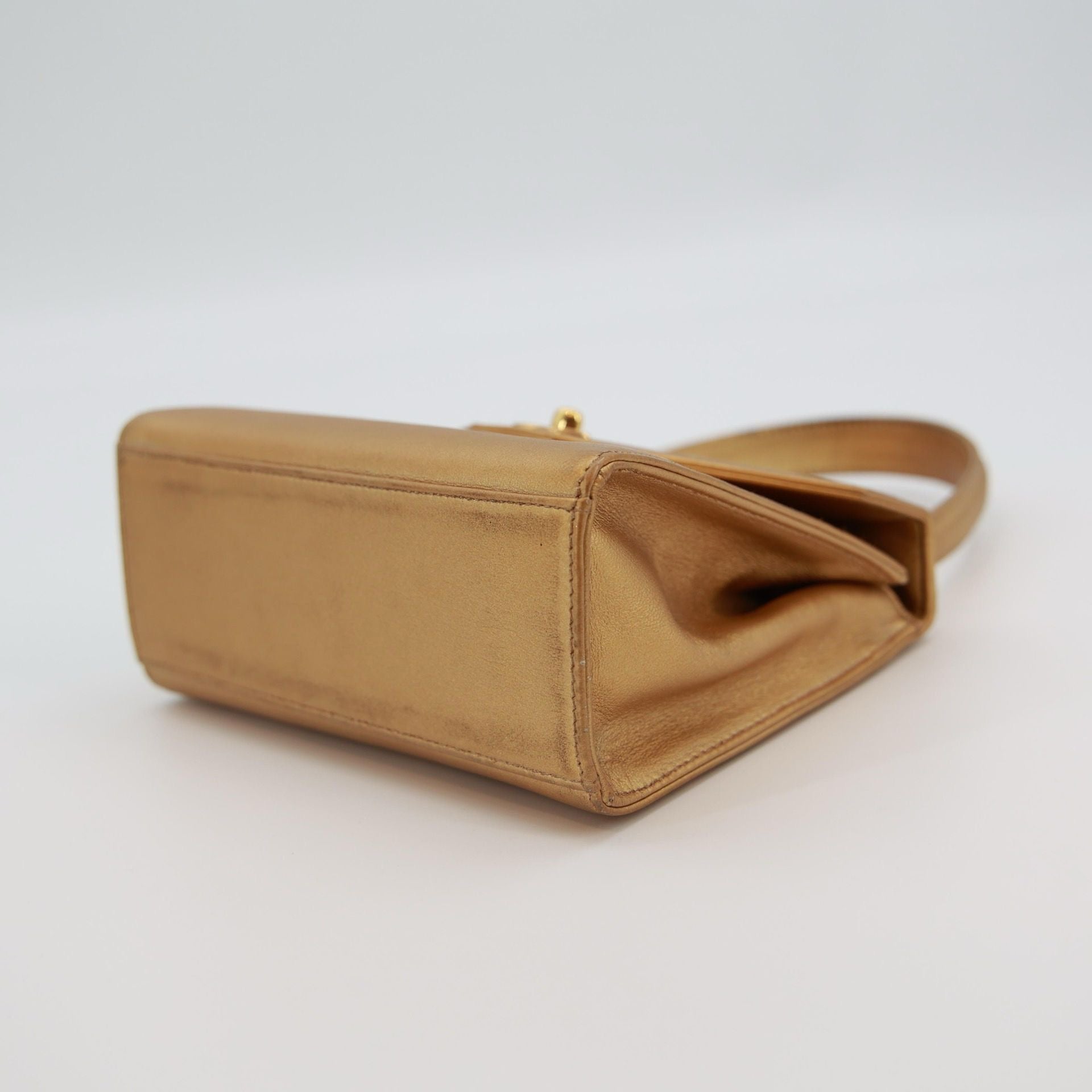 Vintage Chanel Gold Mini Kelly