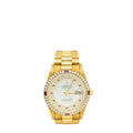 Rolex 18K Yellow Gold Diamond Ruby MOP Day-Date President 36mm Watch