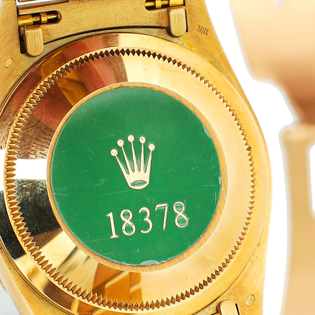 Rolex 18K Yellow Gold Diamond Ruby MOP Day-Date President 36mm Watch