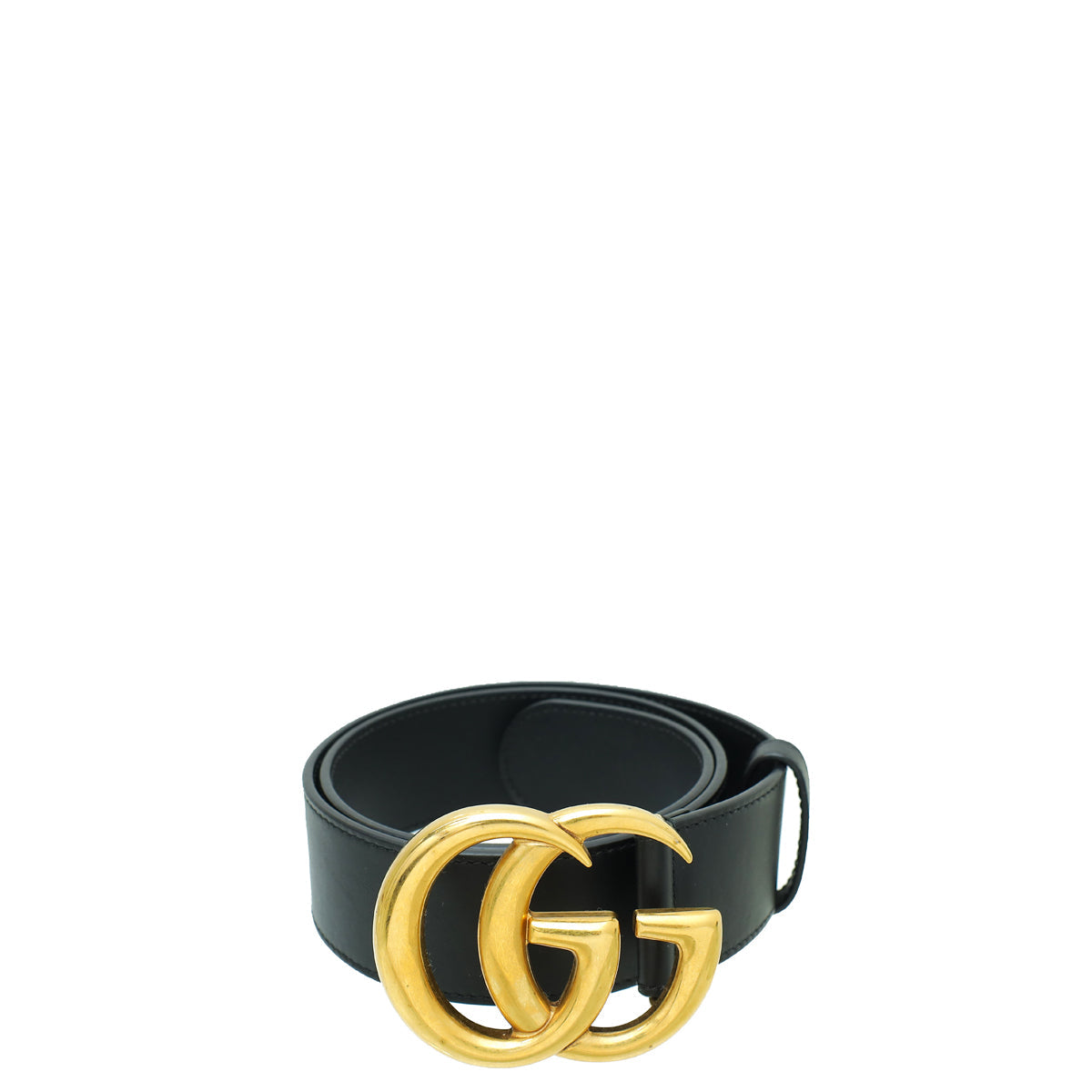Gucci Black Double G Buckle Belt 28
