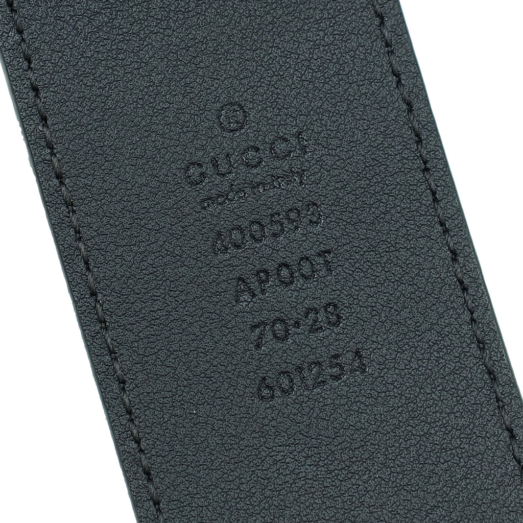 Gucci Black Double G Buckle Belt 28