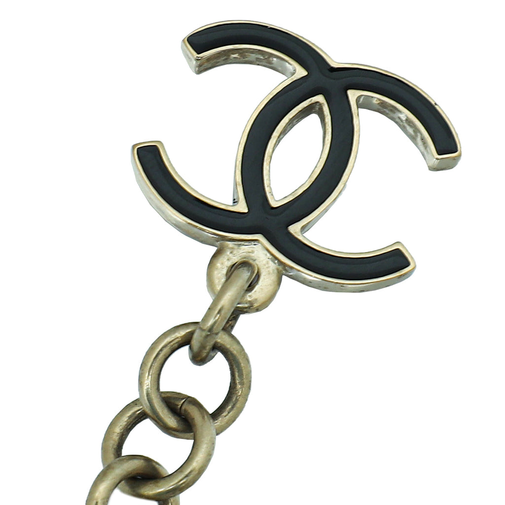 Chanel Bicolor Rue Cambon Charm Bracelet