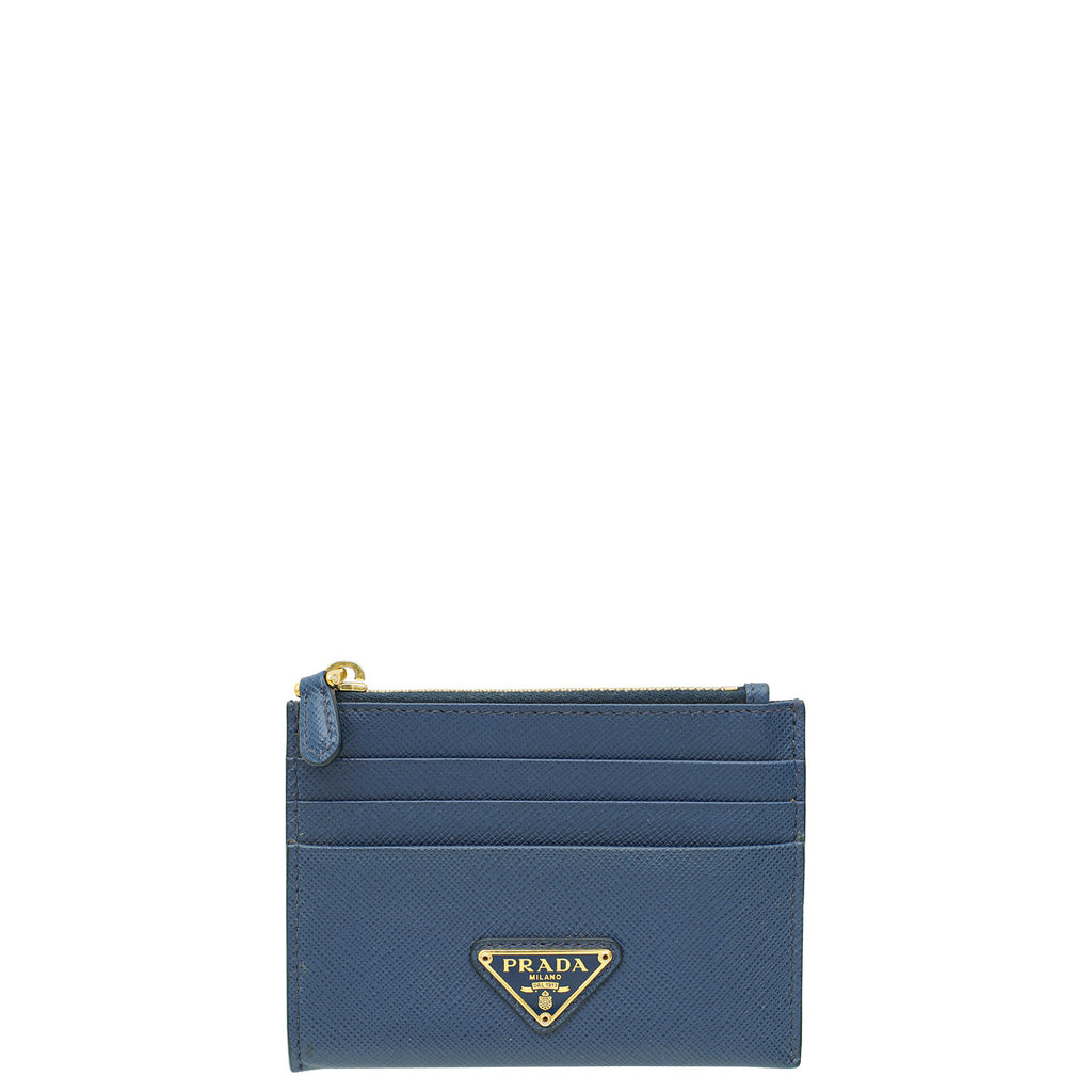 Prada Bluette Zipped Card Wallet