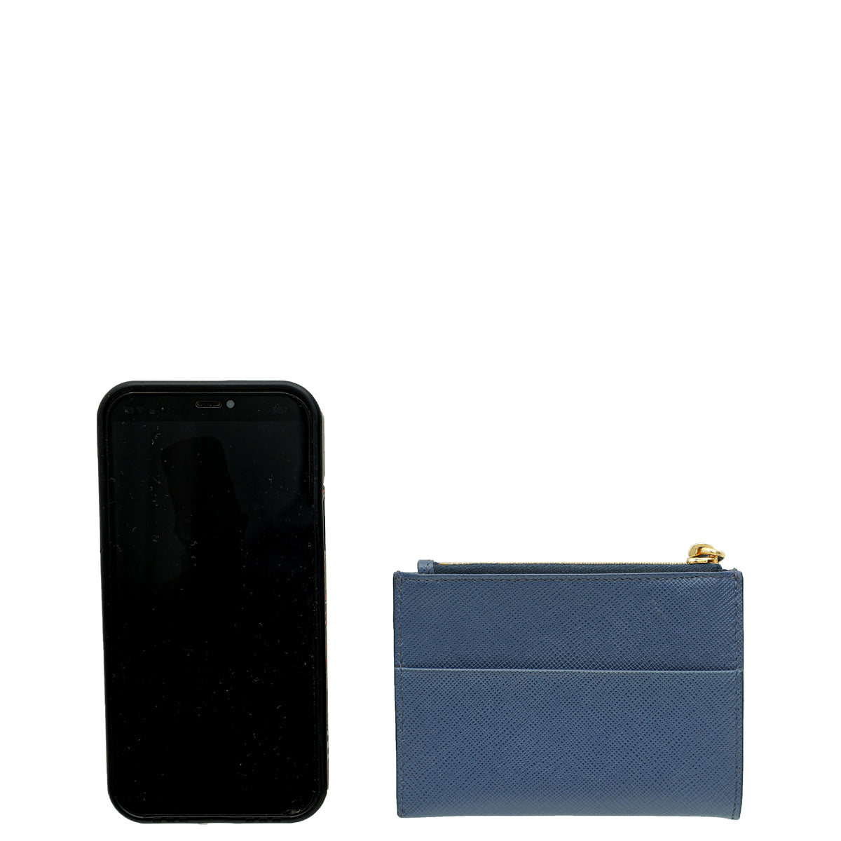 Prada Bluette Zipped Card Wallet