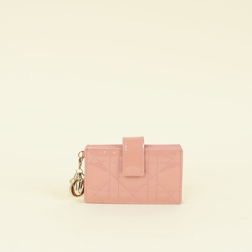 Christian Dior Pink Lady Dior Jasmine Card Holder