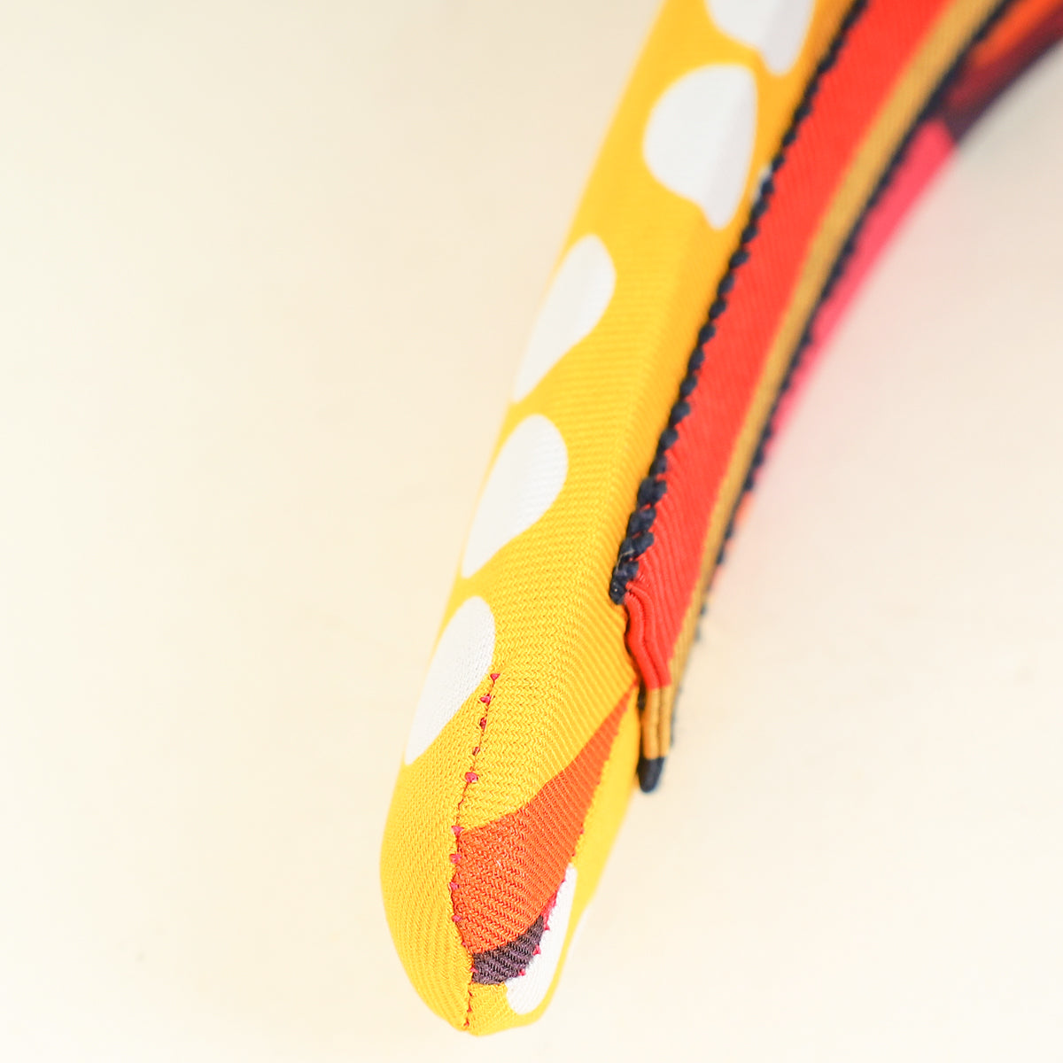 Hermes Multicolor Fantaisie d'Etriers Gina Silk Twill Headband