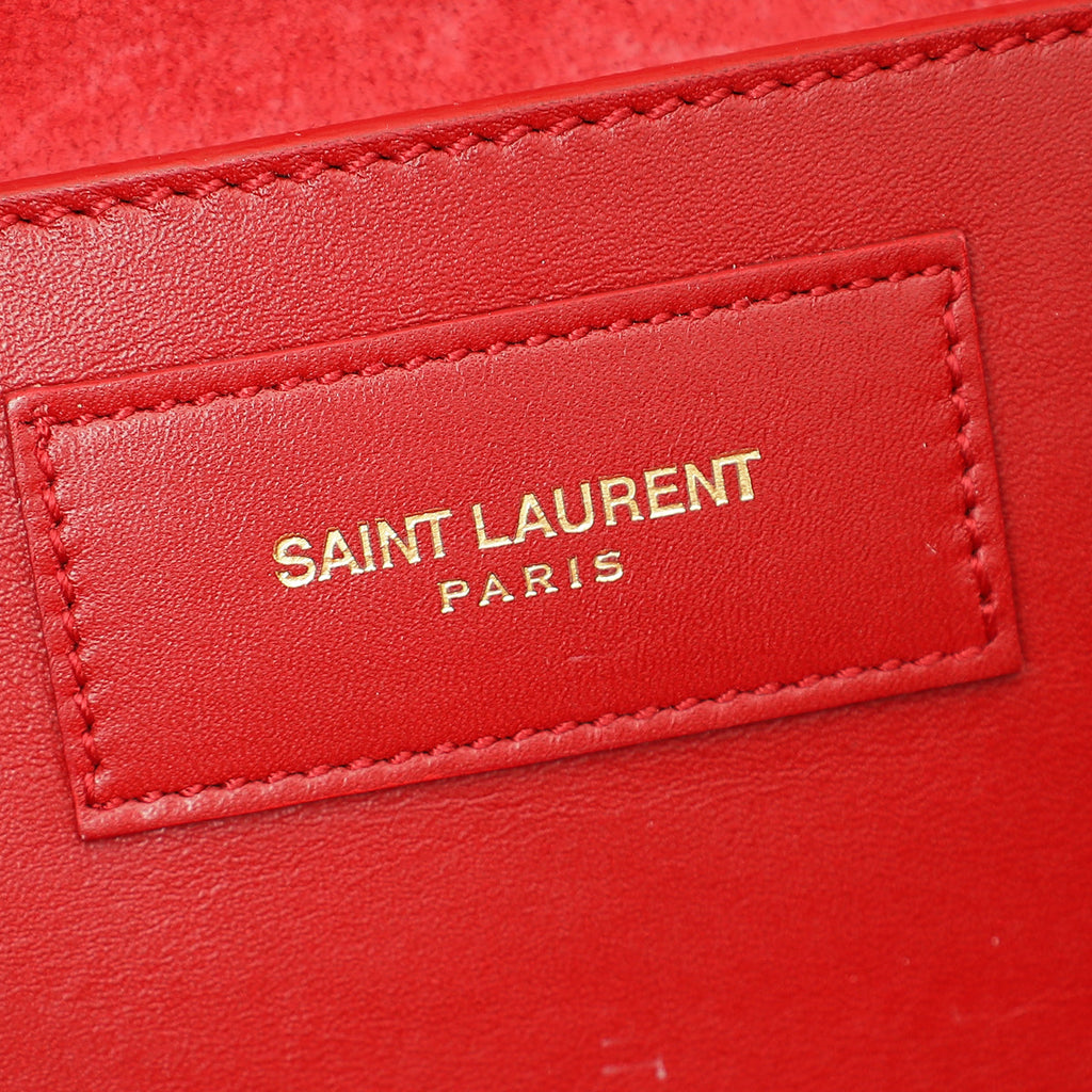 YSL Bicolor Wrap Around Tassel Chain Clutch