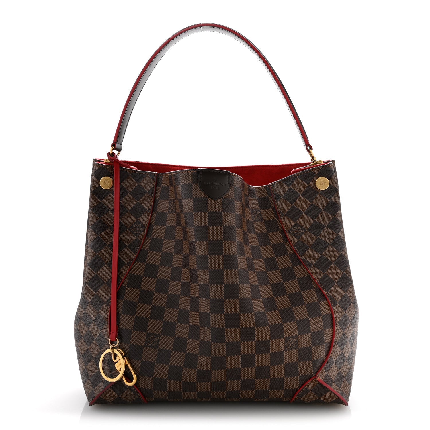 Damier Ebene Caissa Hobo Cherry