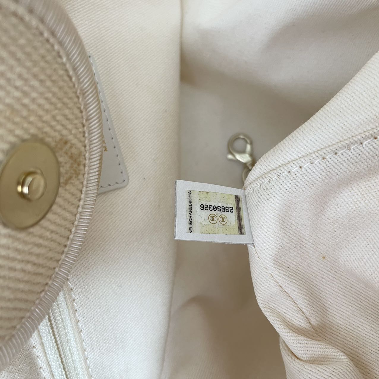 Chanel White Pearls Deauville Shopping Tote 2020
