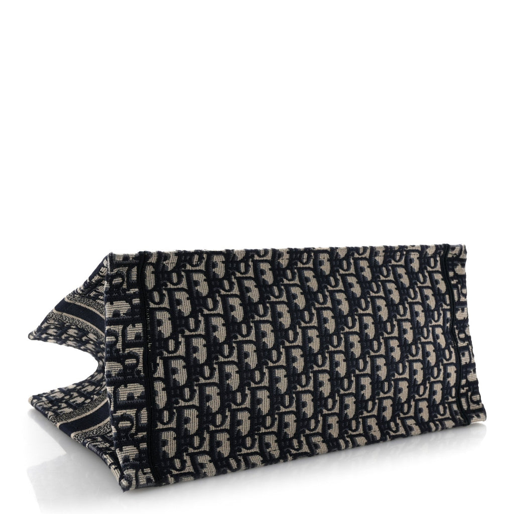 Oblique Medium Book Tote Blue Multicolor