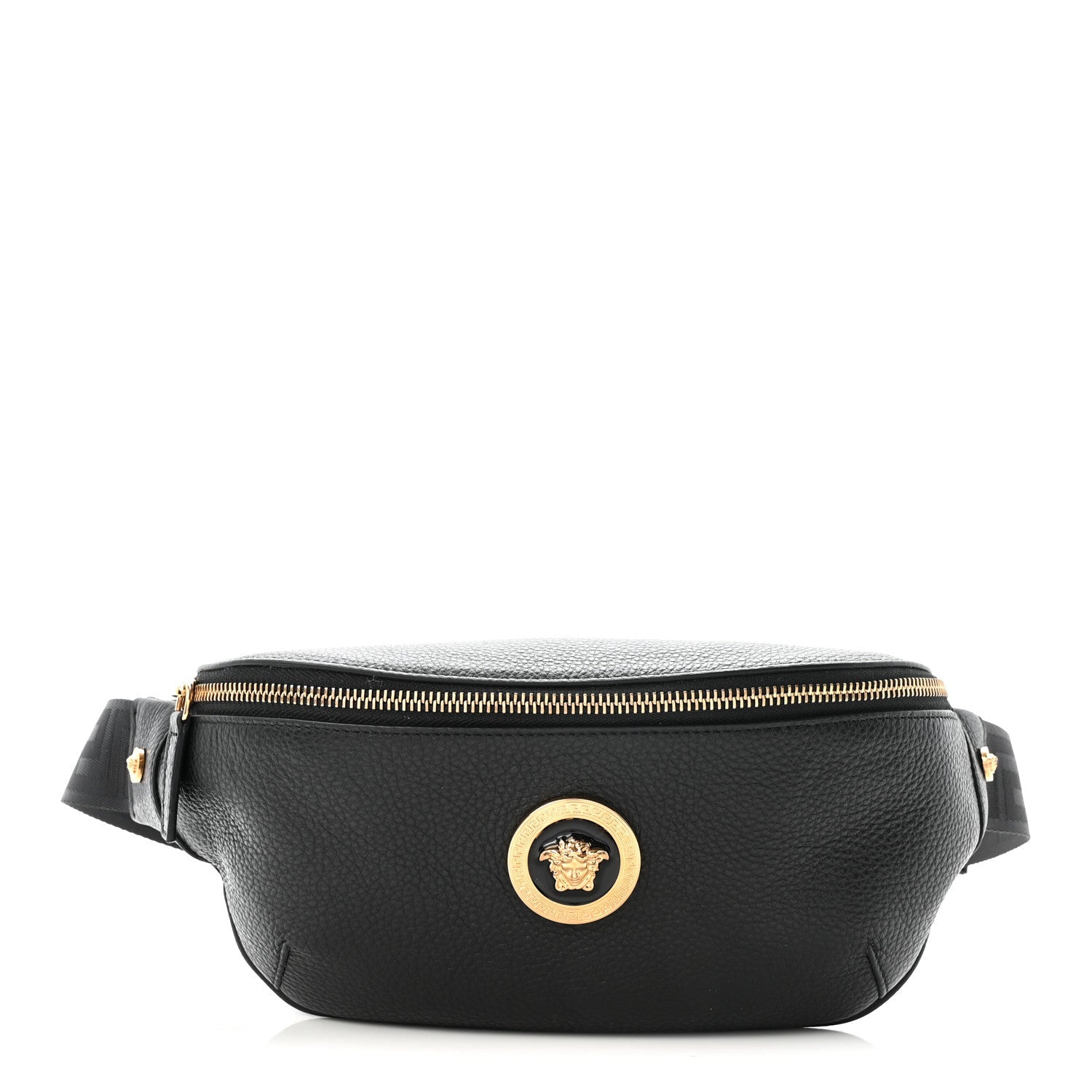 Grained Calfskin Vanitas Medea Belt Bag Black