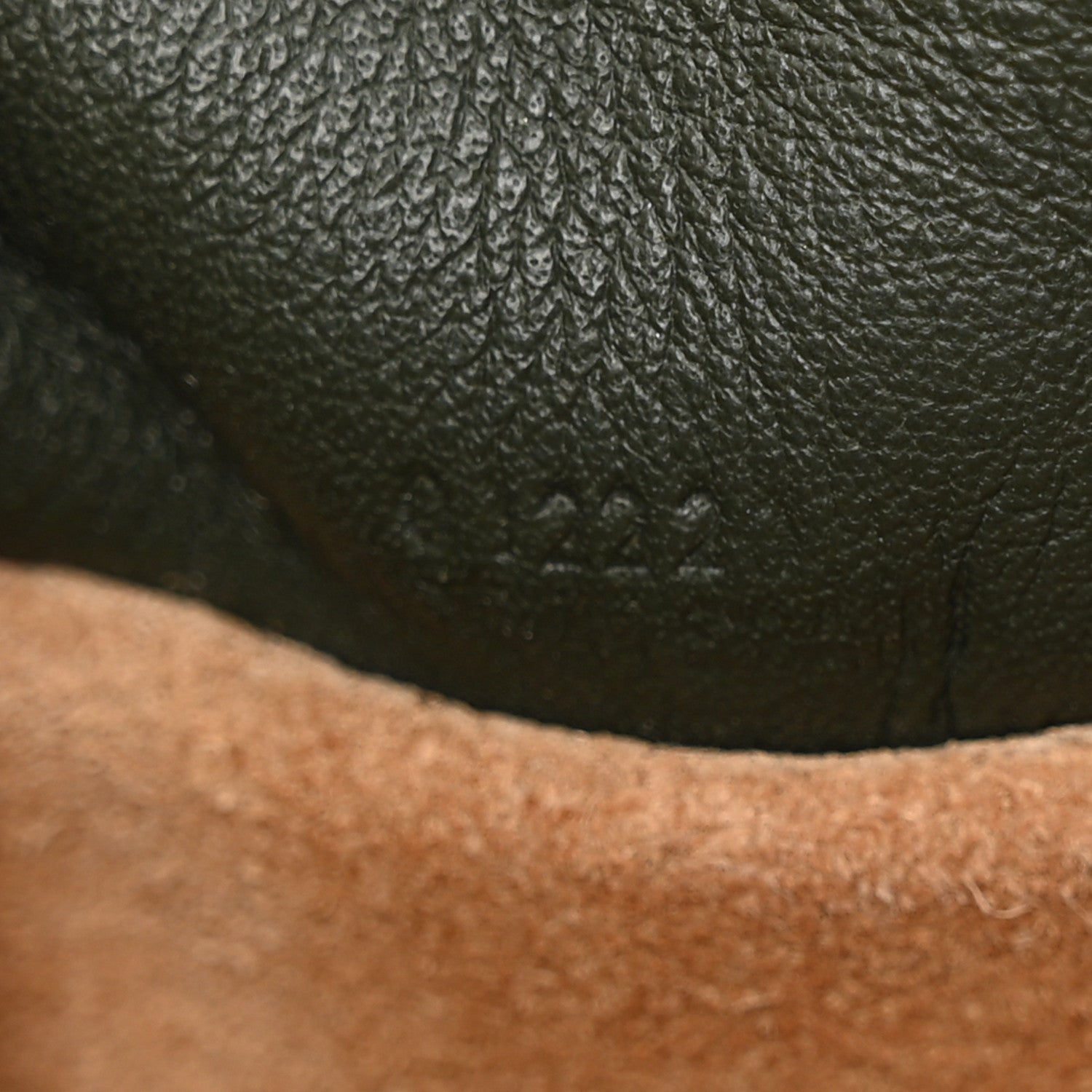 Calfskin Flamenco Knot Clutch Vintage Khaki