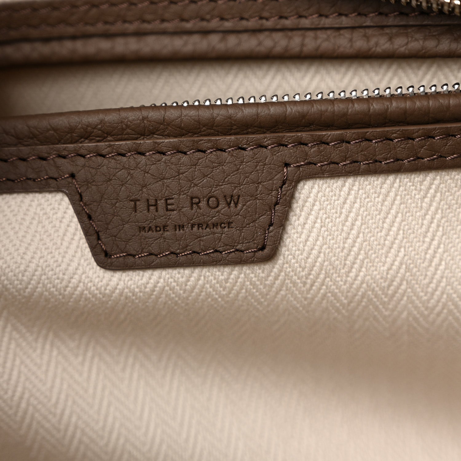 Matte Grained Calfskin Marlo 14 Dark Olive