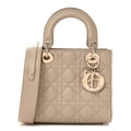 Lambskin Cannage Small My ABCDior Lady Dior Hazelnut