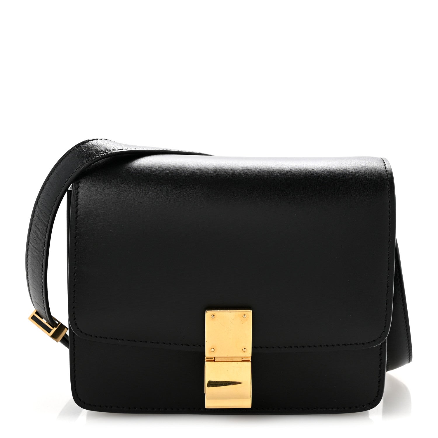 Box Calfskin Small Classic Box Flap Bag Black
