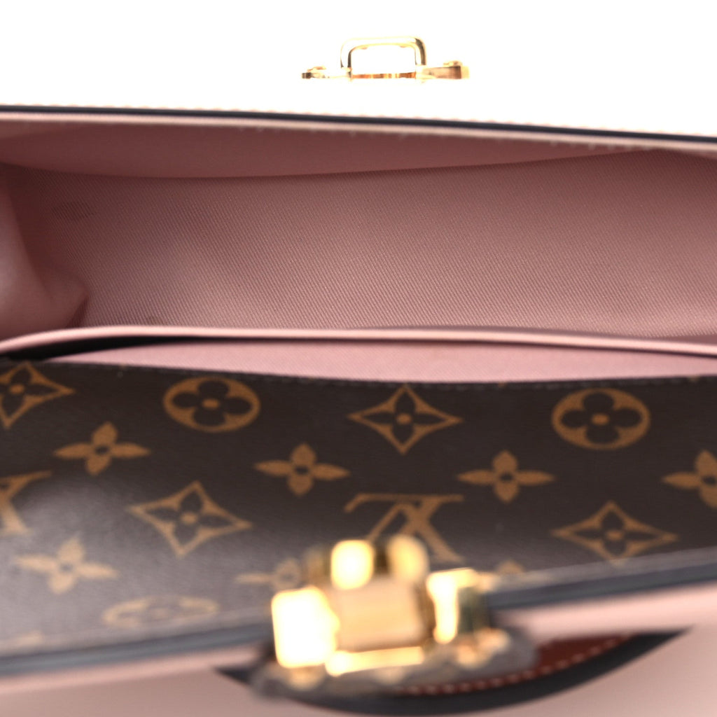 Patent Calfskin Monogram Cherrywood BB Rose Ballerine