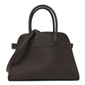Grained Calfskin Soft Margaux 10 Bag Deep Brown