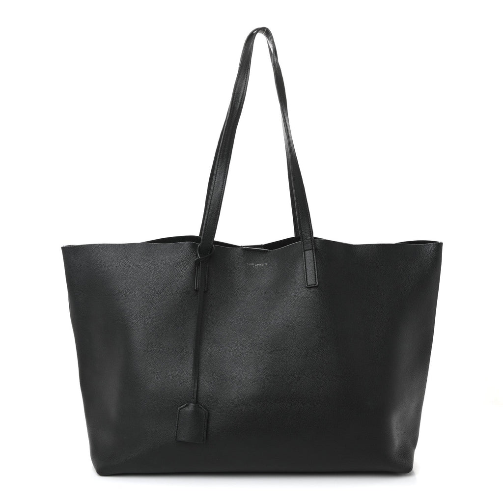 Calfskin Large Shopping Tote Black