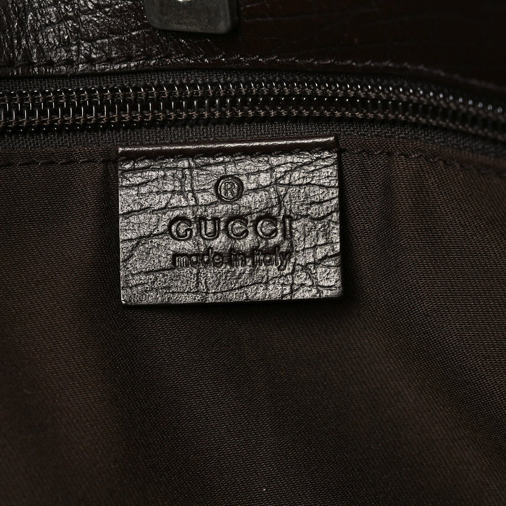GG Plus Monogram Small Vertical Tote Dark Brown