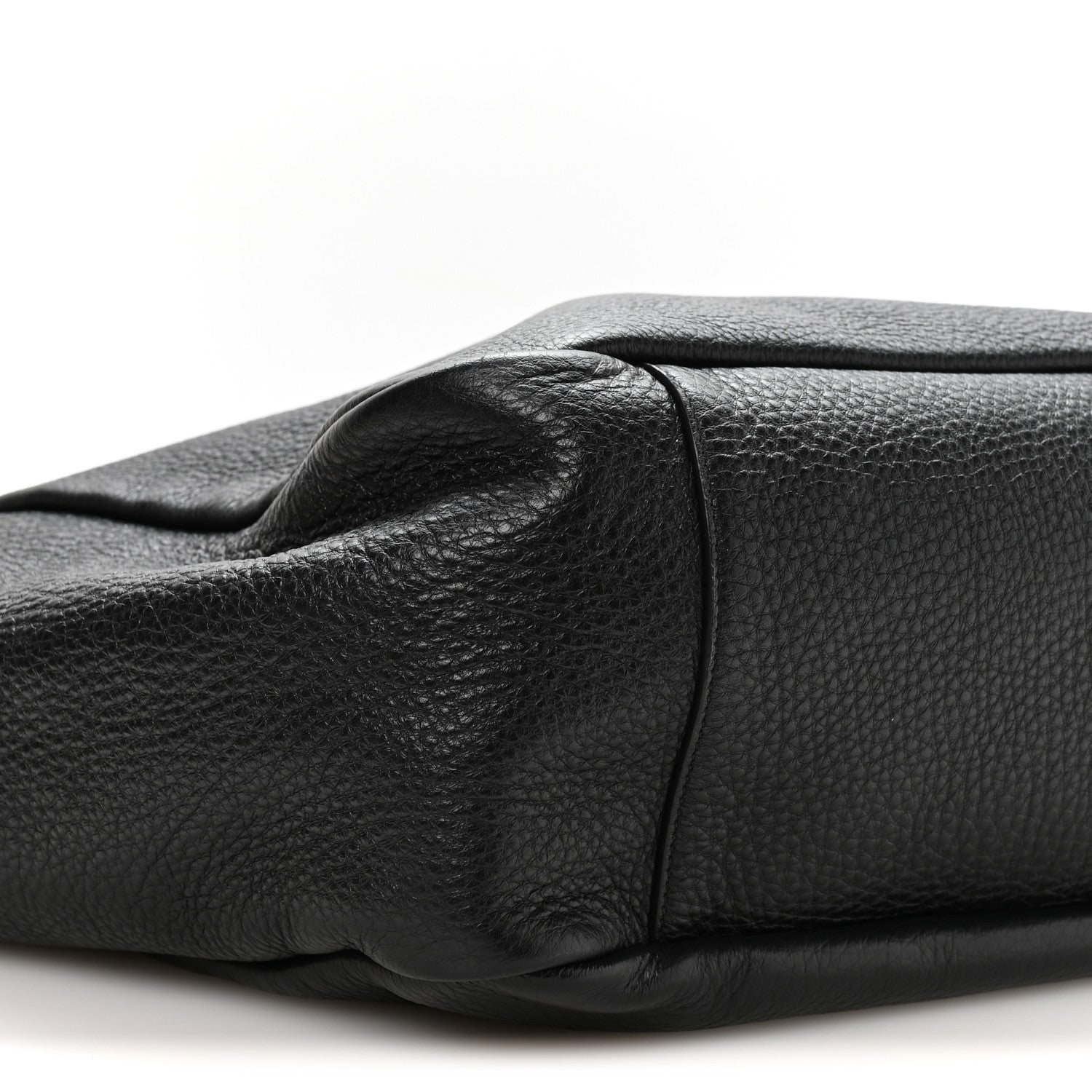 Grained Deerskin Bea Tote Black