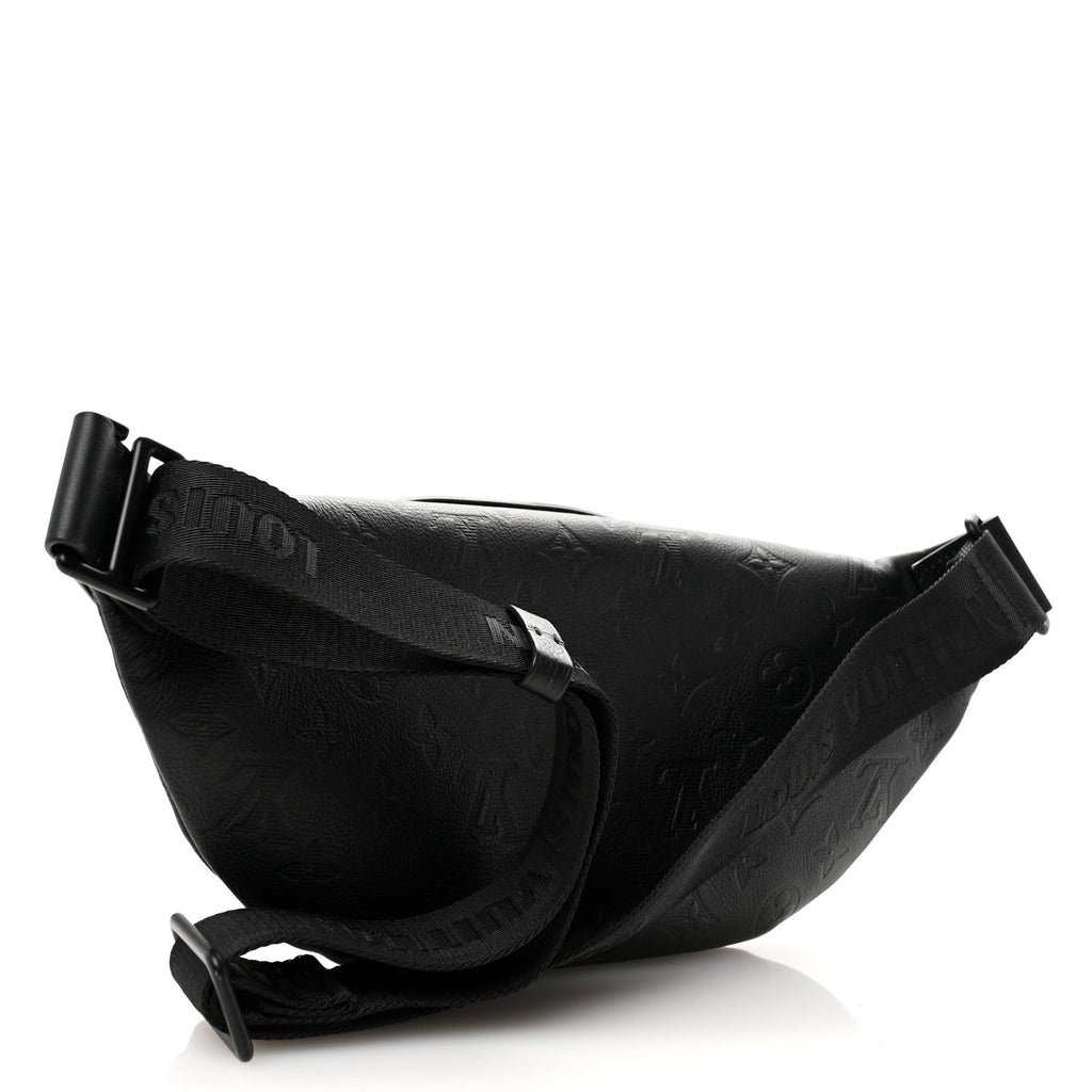 Calfskin Monogram Shadow Rush Bumbag Black