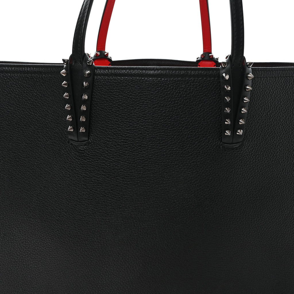 Calfskin Spikes East West Cabata Tote Black