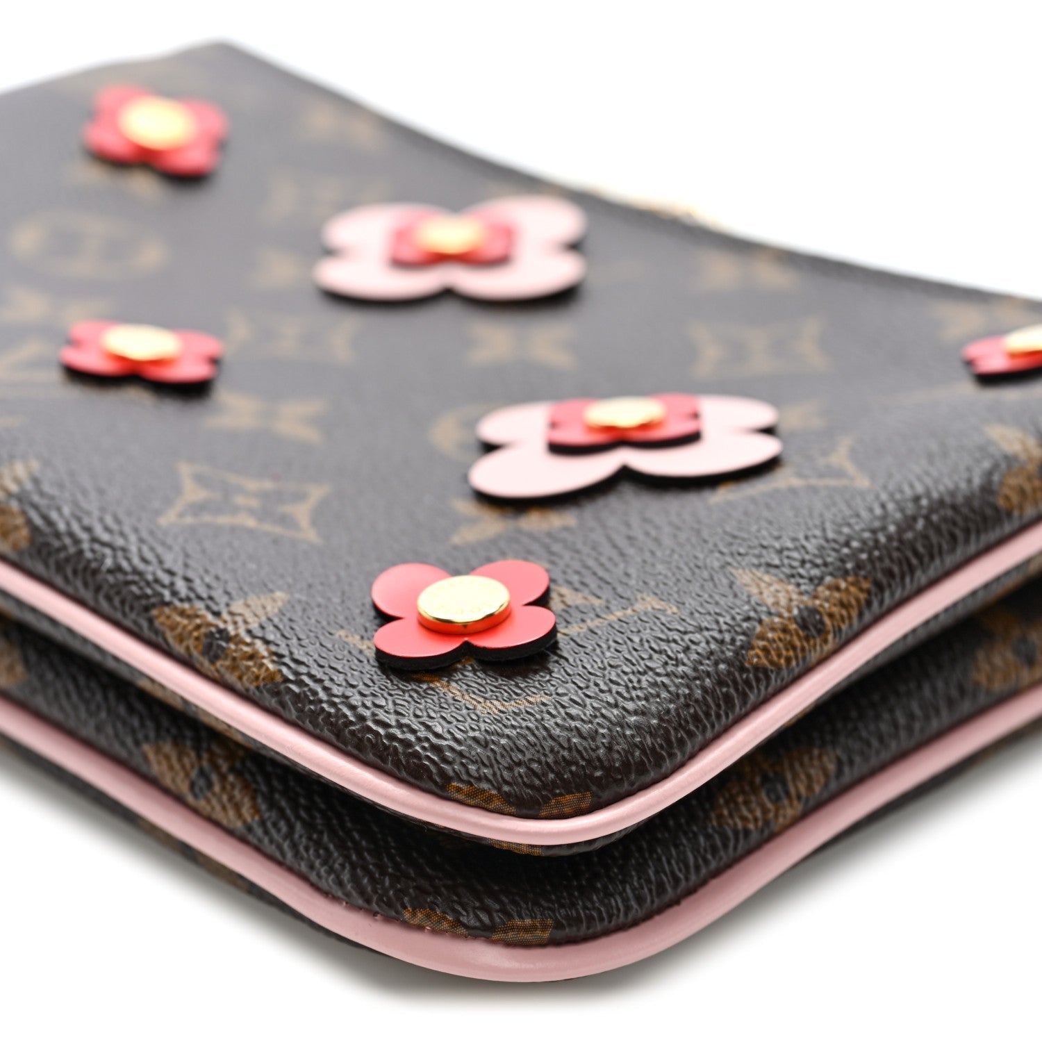 Monogram Blooming Flowers Double Zip Pochette