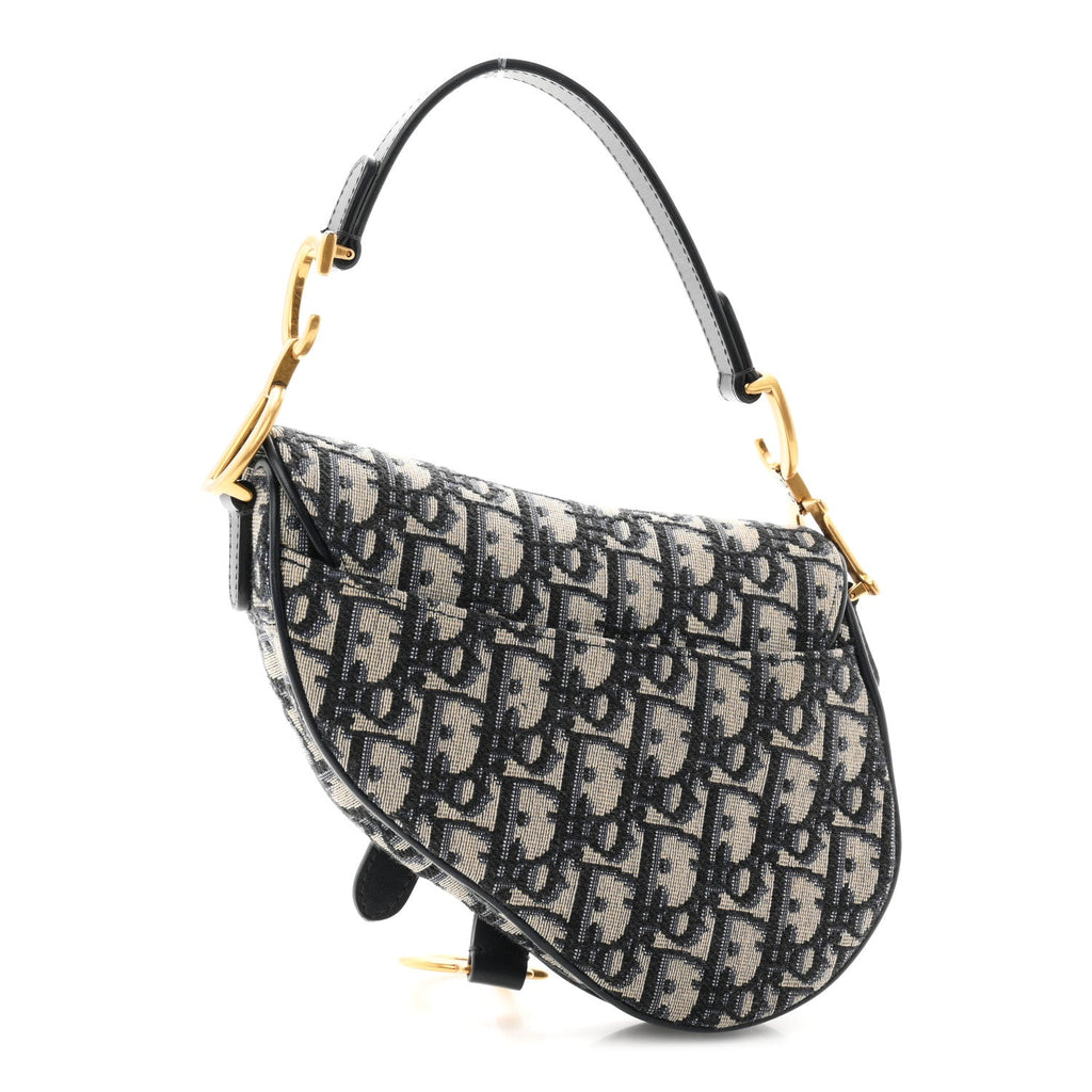 Oblique Mini Saddle Bag Blue
