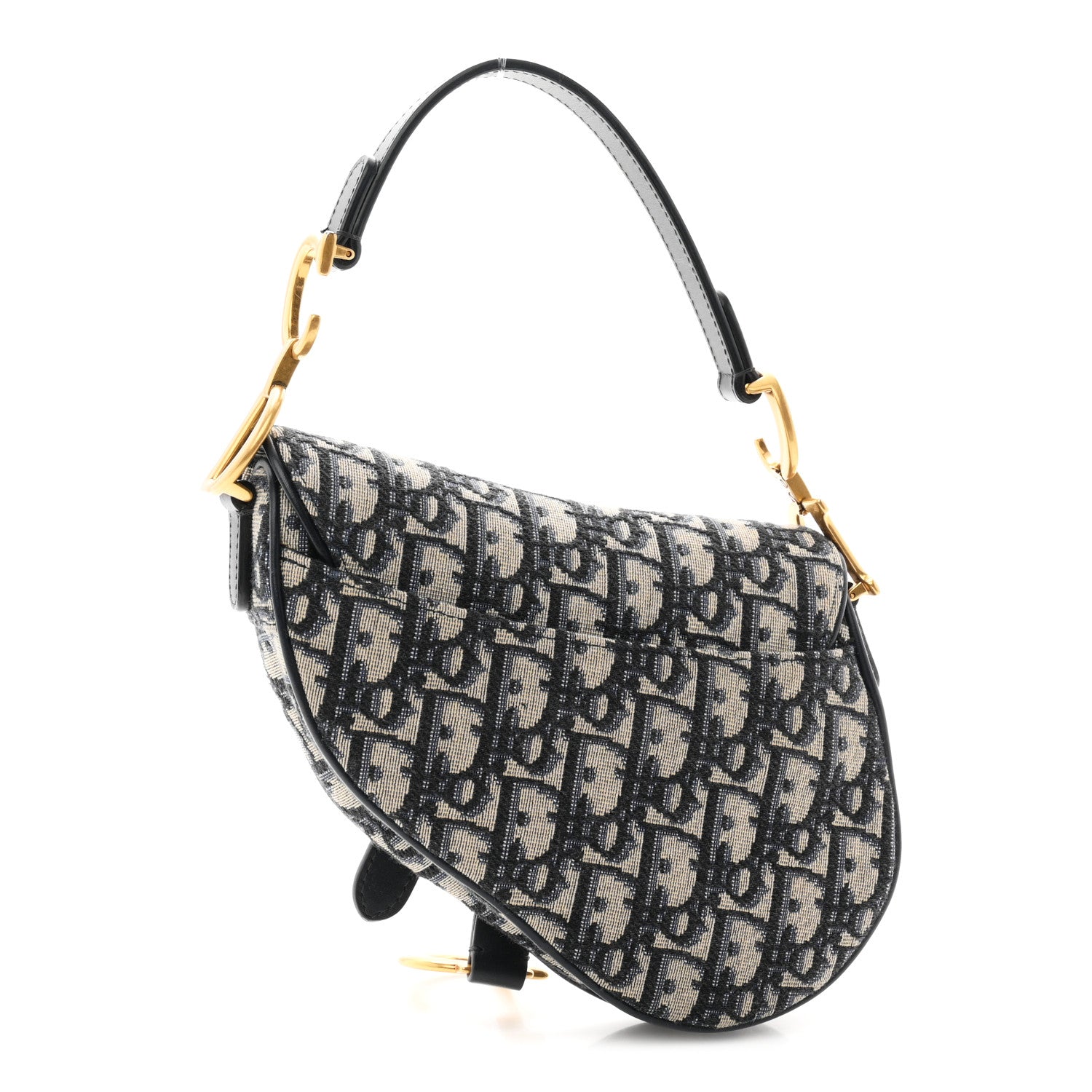 Oblique Mini Saddle Bag Blue