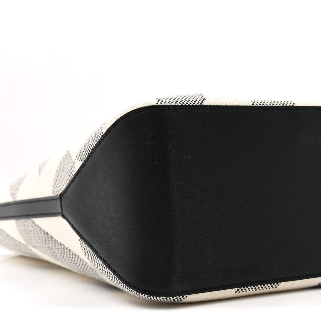 Swift H Canvas Cabas H En Biais 40 Black Ecru