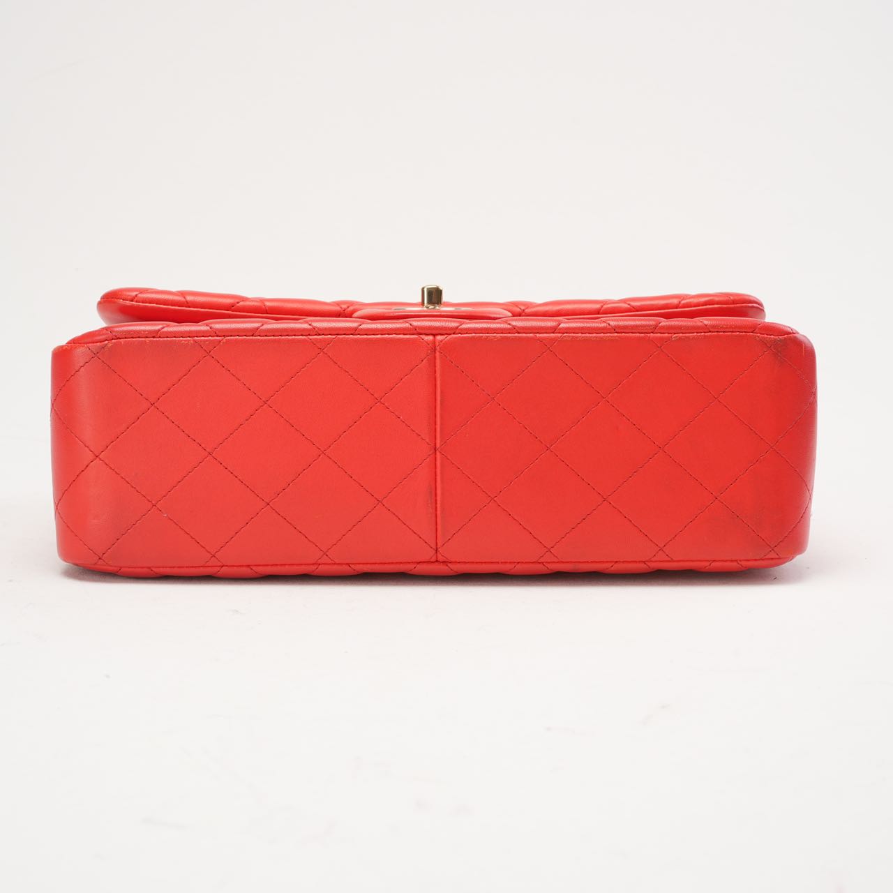 Chanel Classic Jumbo Double Flap Lambskin Red 2017