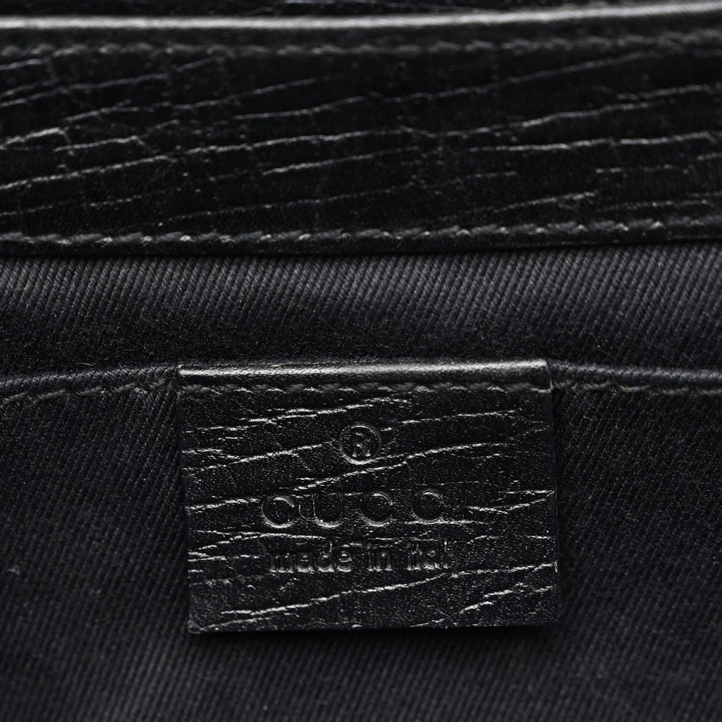Monogram Horsebit Chain Clutch Black
