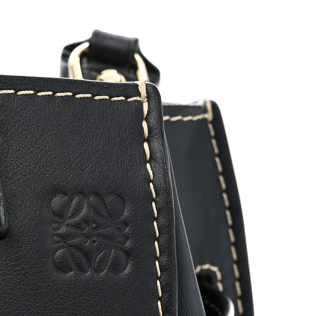 Calfskin Small Gate Tote Midnight Blue