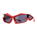 Givenchy Sunglasses Geometric Full Rim, White Frame and Smoke Mirror Lens GV40049U21C