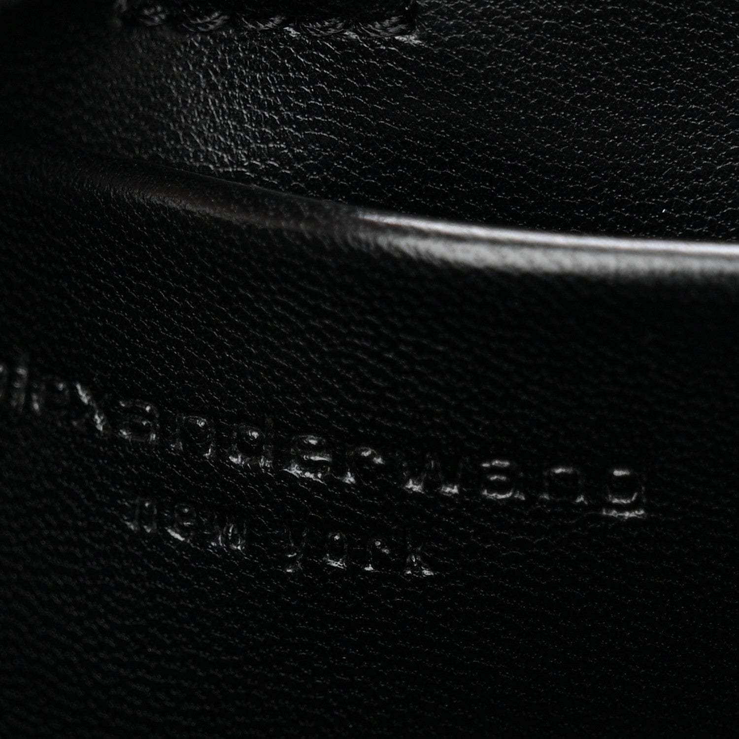 Sheepskin Studded Small Spike Hobo Black