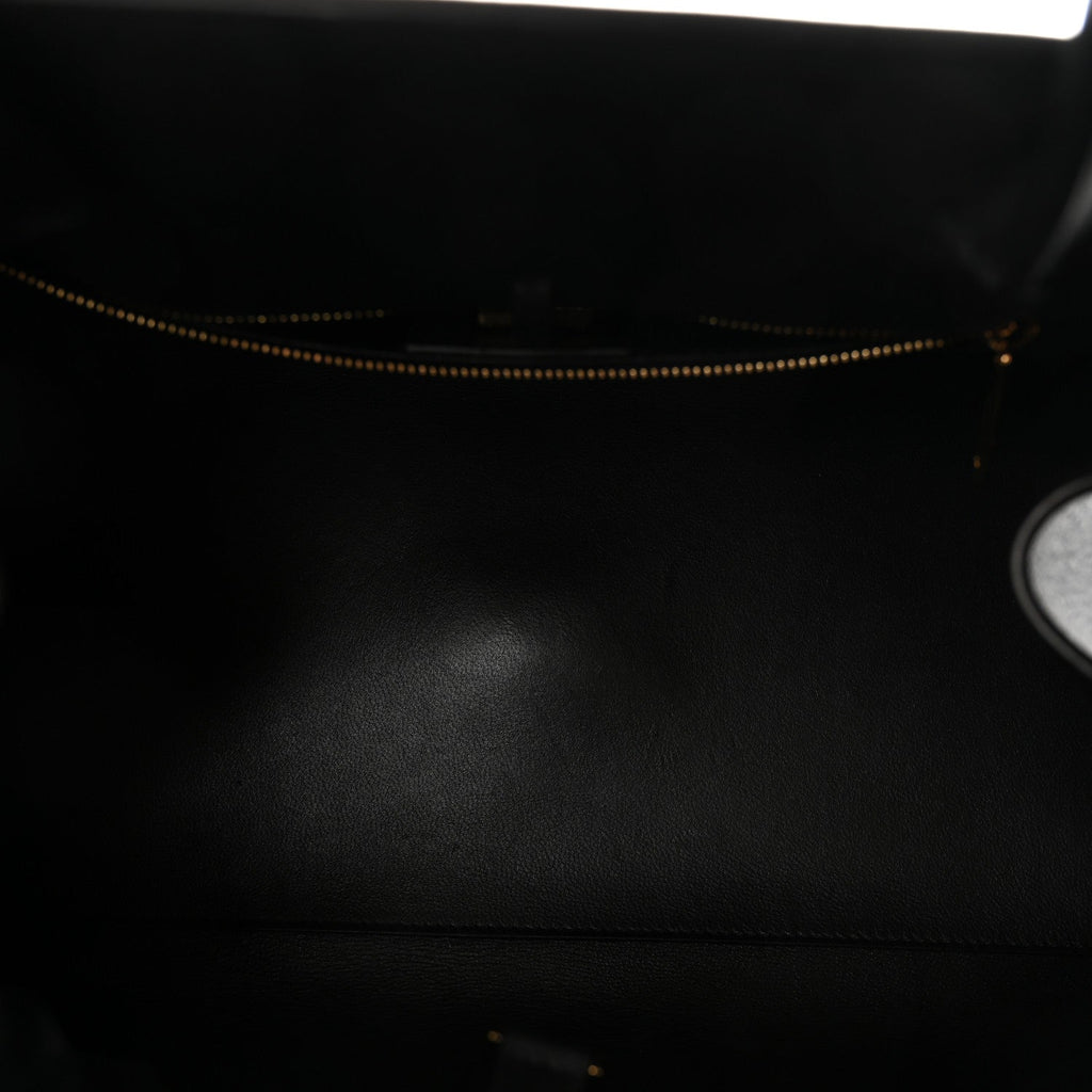 Calfskin Medium Hug Bag Black