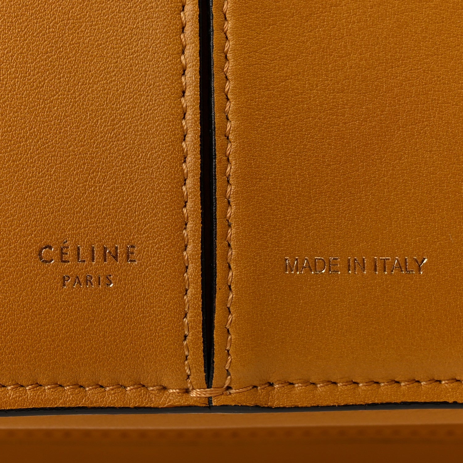 Supple Natural Calfskin Medium Tri-Fold Bag Ocre
