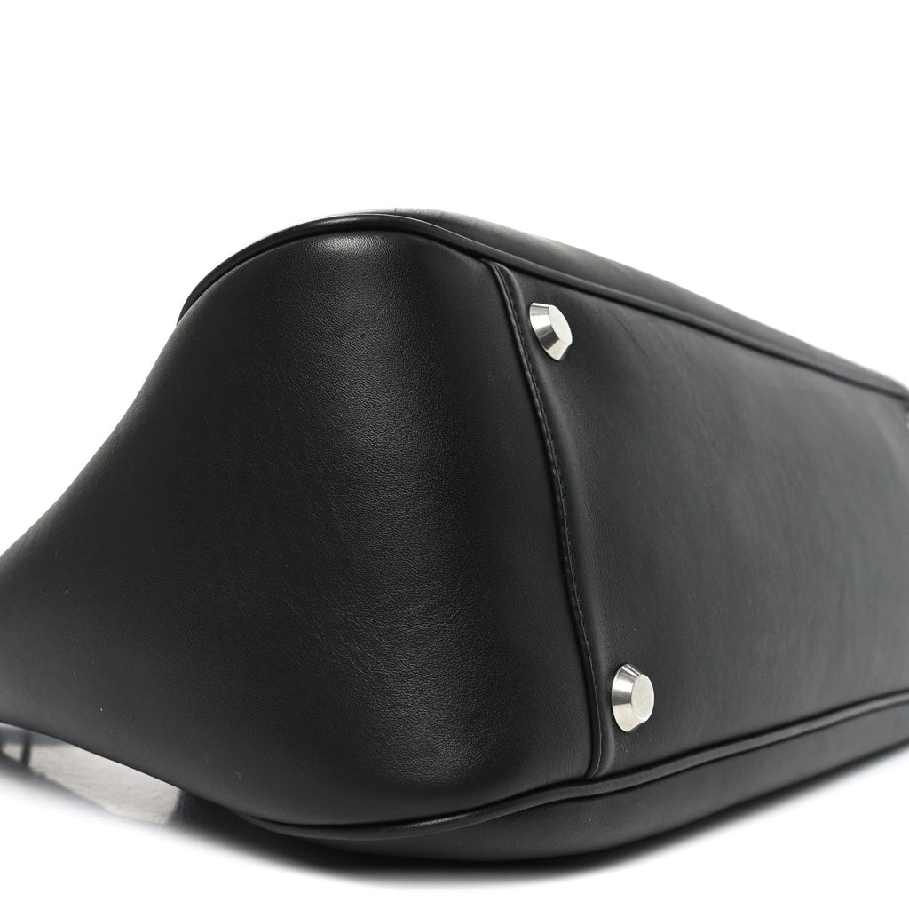 Smooth Calfskin Medium Bel Air Shoulder Bag Black