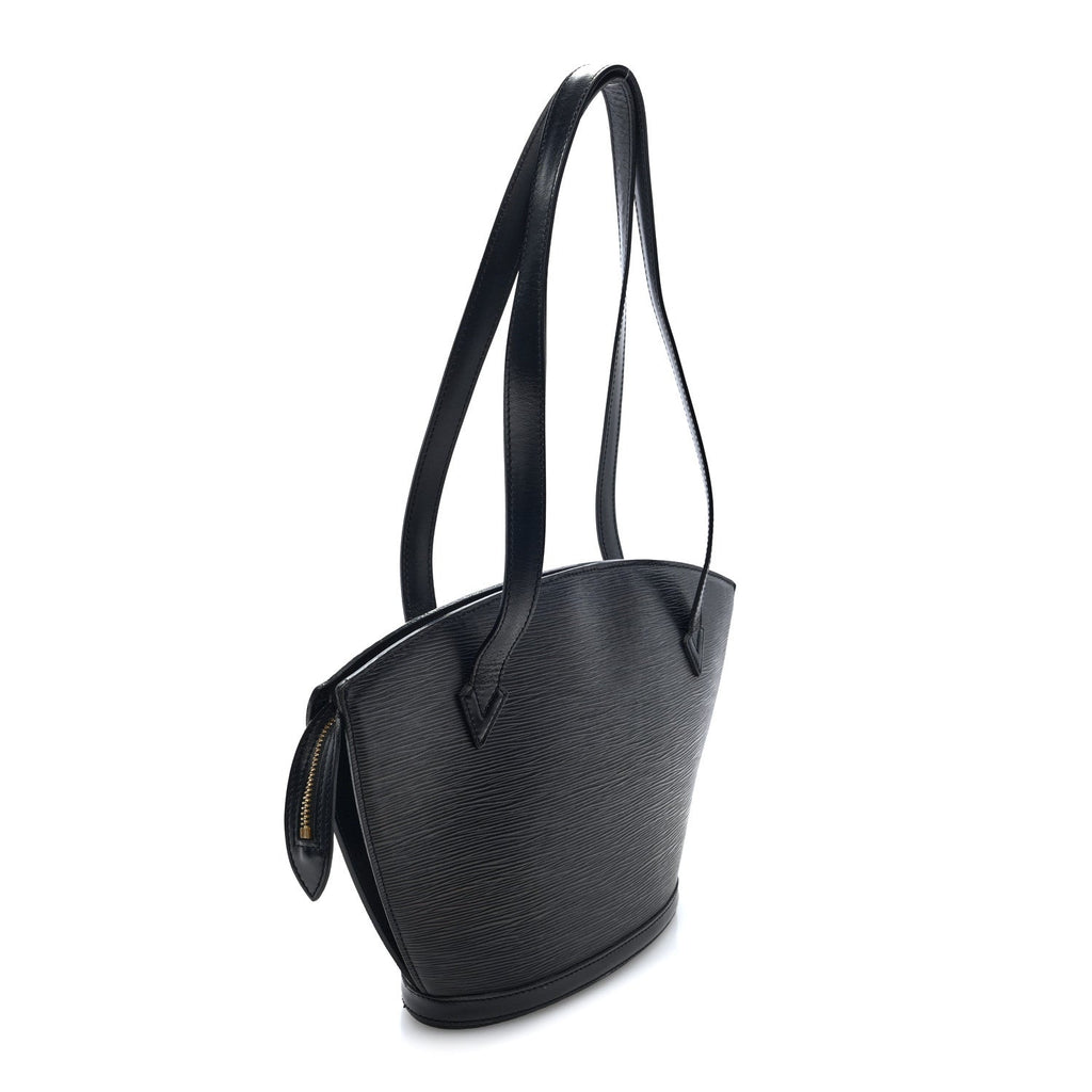 Epi Saint Jacques PM Long Straps Black